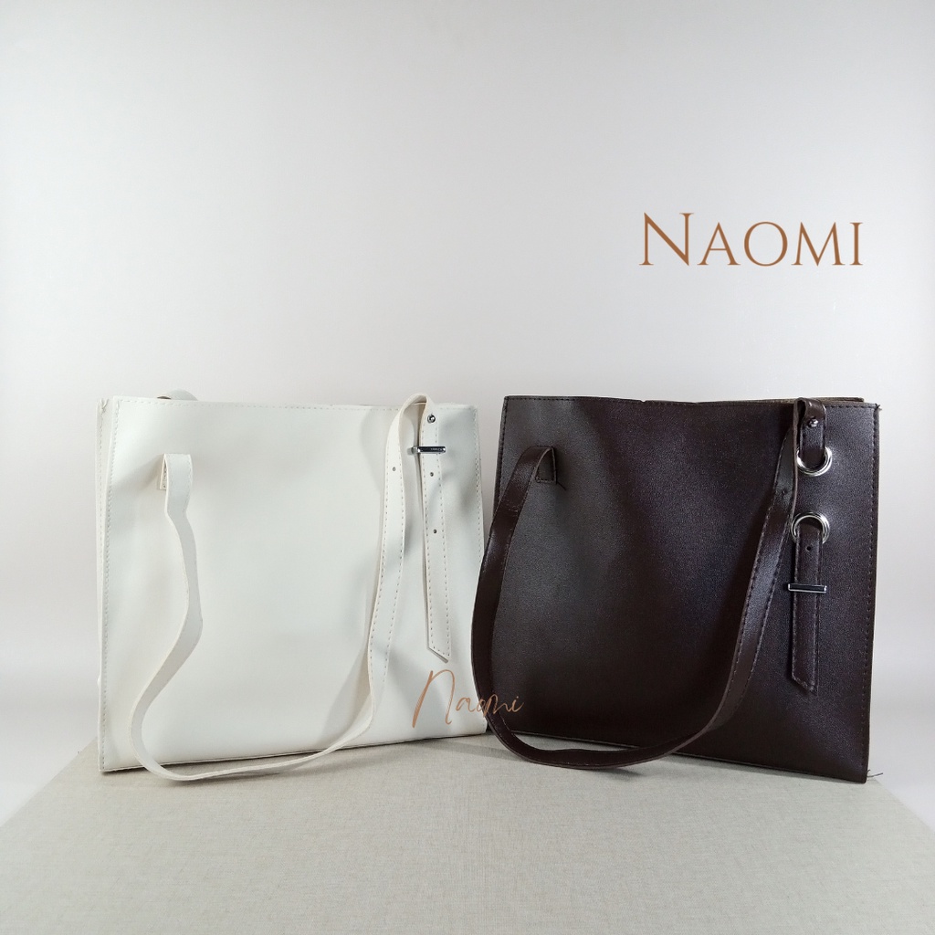 NAOMI - Jolie Shoulder Bag - tas Import - Tas Bahu - Tas Wanita Kulit Sintetis Premium - Fashion Bag - Tas Formal - Tas Kerja Besar - Big size - Daily bag - Tas Harian - Tas Simple Terbaru