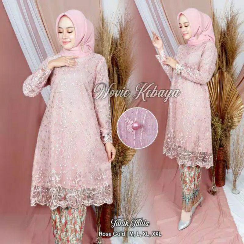 set kebaya tunik talita/ set kebaya wisuda / set kebaya