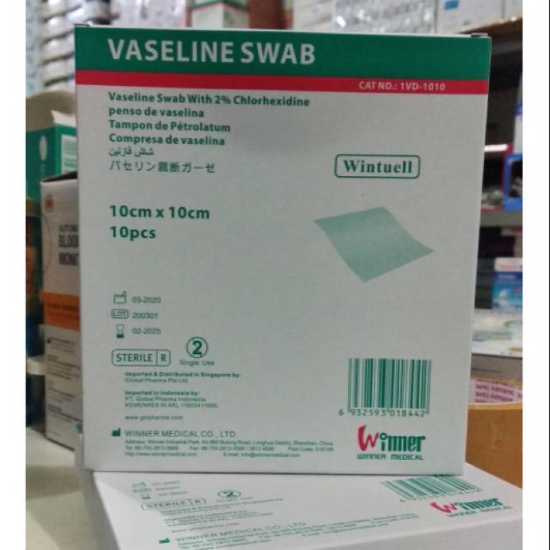 VASELINE SWAB ISI 10 PER BOX