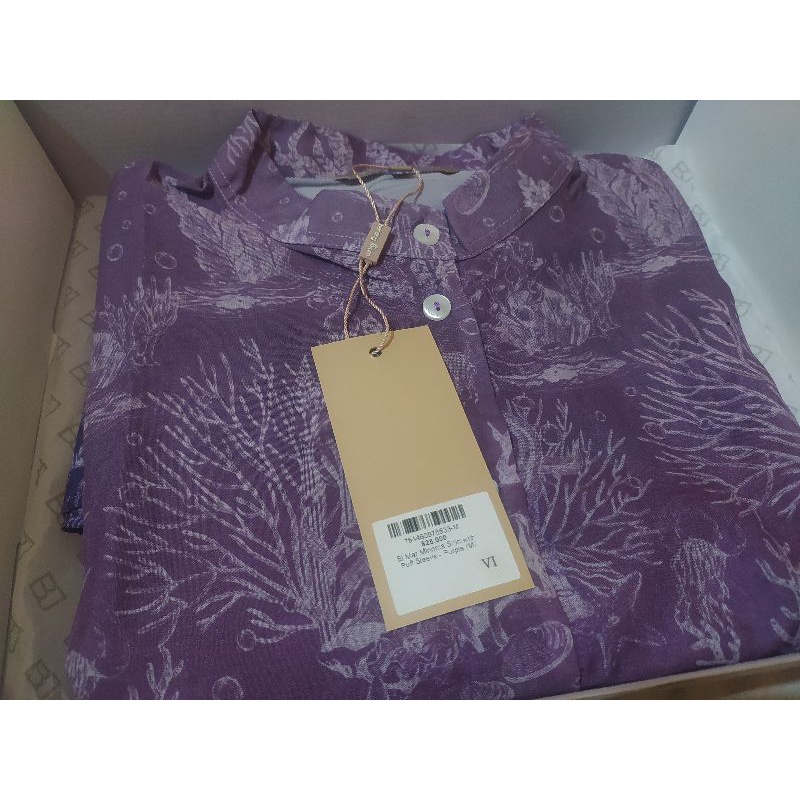 Benang Jarum Buttonscarves El Mar Minorca Shirt with Puff Sleeve