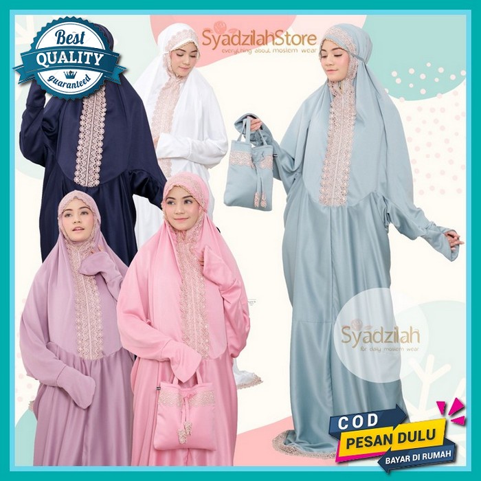 Mukenah Dewasa Fatimah/ Aisyah Mukenah Bordir Mewah Syahrini Mukena Terbaru 2022 Kekinian Rukuh Dewa