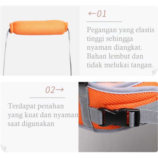 RosyBabyShop Baby Walking Assistant Alat Belajar Jalan Bayi Alat bantu jalan Sabuk Pengaman untuk Belajar Jalan bayi