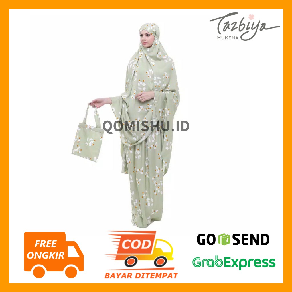 MUKENA TAZBIYA SIMPLY LEAF GREEN Mukenah Tazbiyah Mukena Dewasa Katun Rayon | Mukena Tasbiya