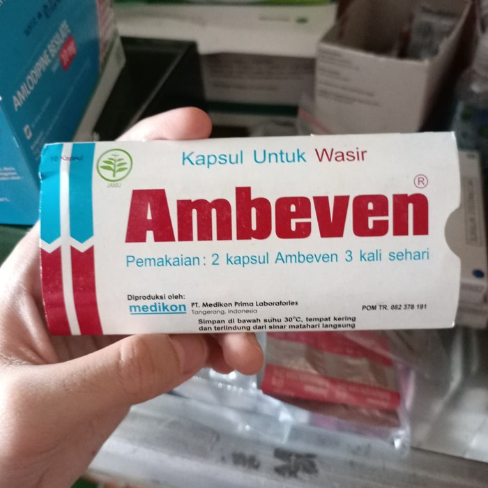 

Ambeven Obat Wasir isi 10 Kapsul