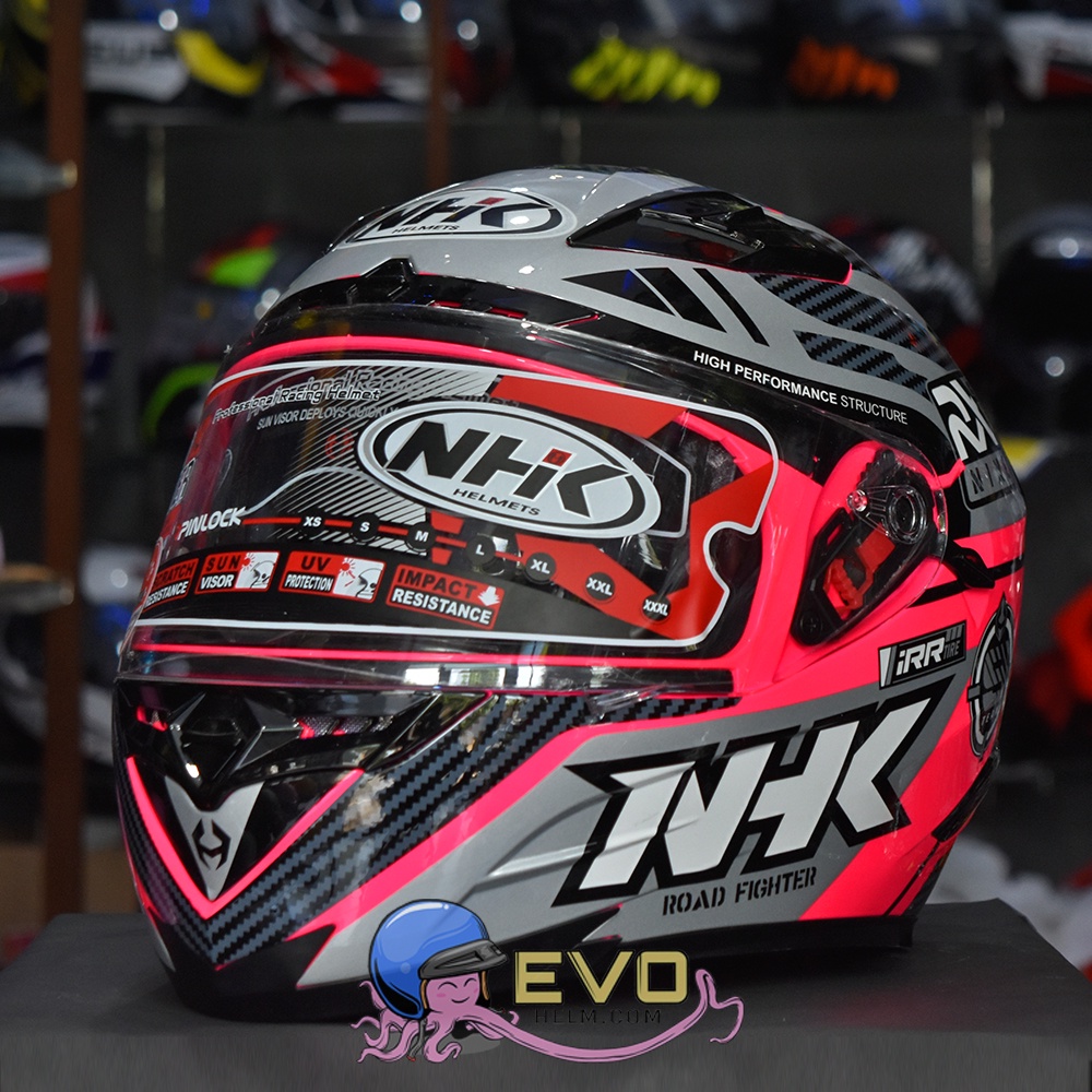 NHK RX9 RACER PINK - NHK RACER X PINK - PINK FLUO/SILVER