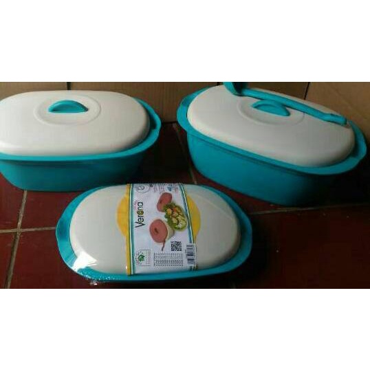 Ω VERONA VALUE SET OF 3 GREEN LEAF WADAH SAJI ☜