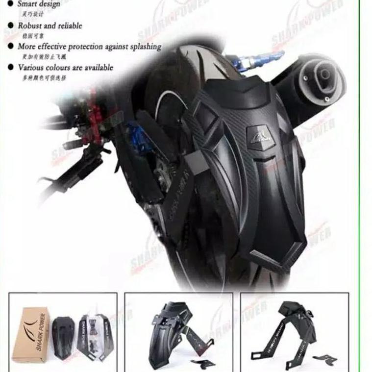 ♛ mud guard penahan lumpur moge mudguard vixion cbr gsx mudguard universal semua motor ❁