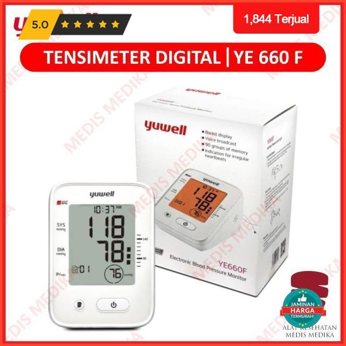 Big Sale Tensimeter Digital Yuwell Ye660F Alat Ukur Cek Tekanan Darah Tensi Terlaris