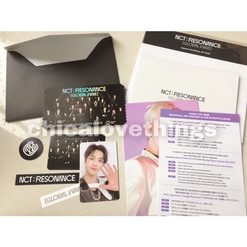 set ar ticket pc nct resonance 2020 photocard jaemin jm nct dream reso