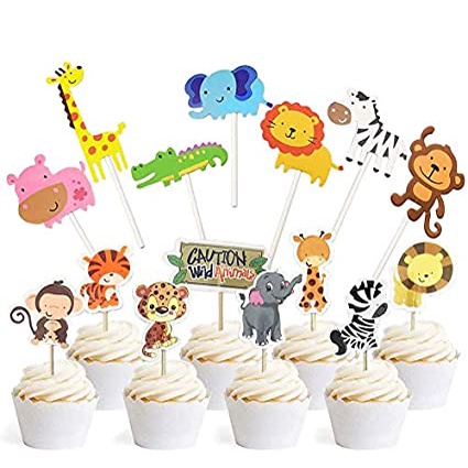 Topper Cake Ultah Tema Ultramen, Boboi Boy, Topper Upin ipin topper Animal / Hiasan Topper Cake/ Top