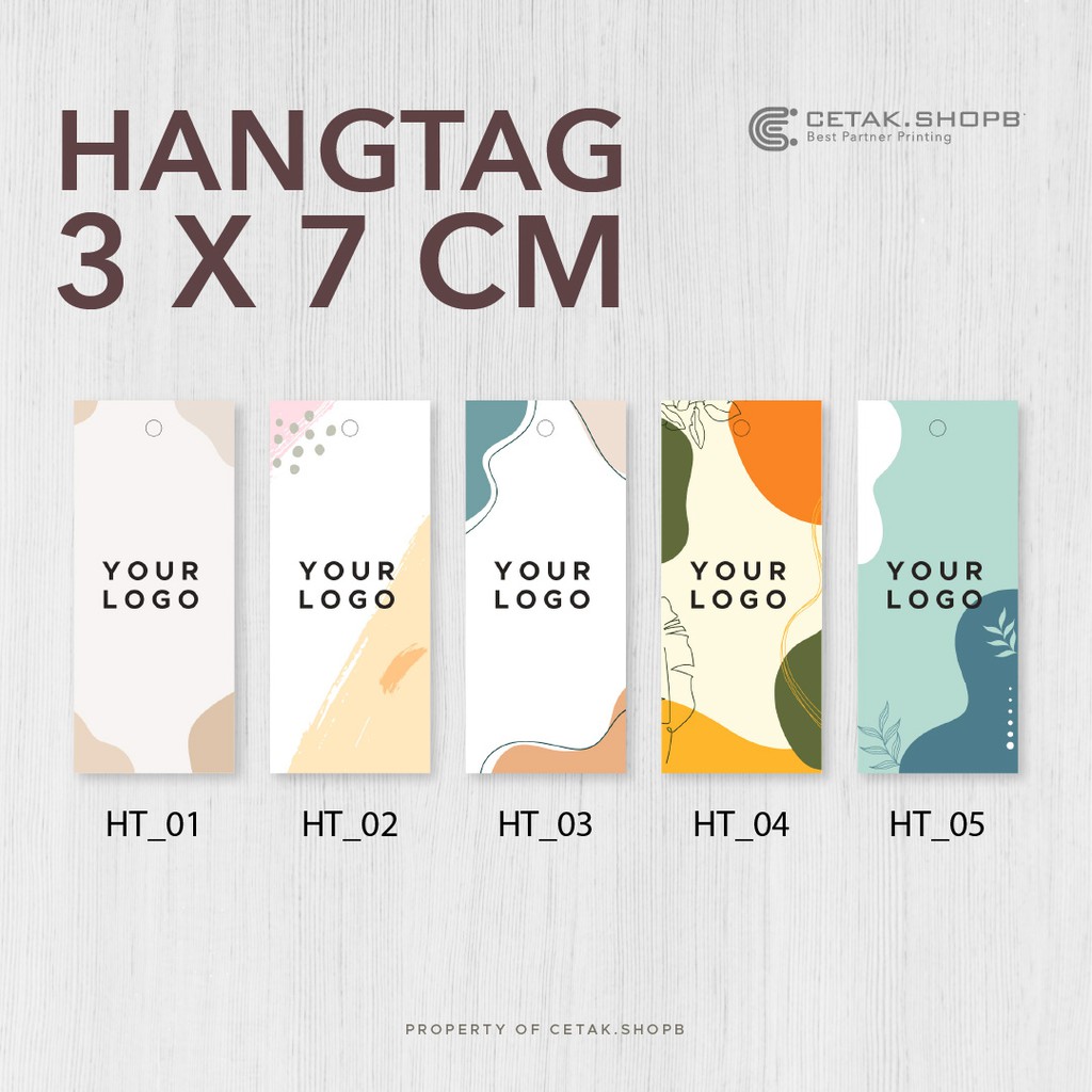 

Bisa COD/Termurah cetak hang tag baju / pricetag hangtag / label harga pakaian uk 7 x 3 custom