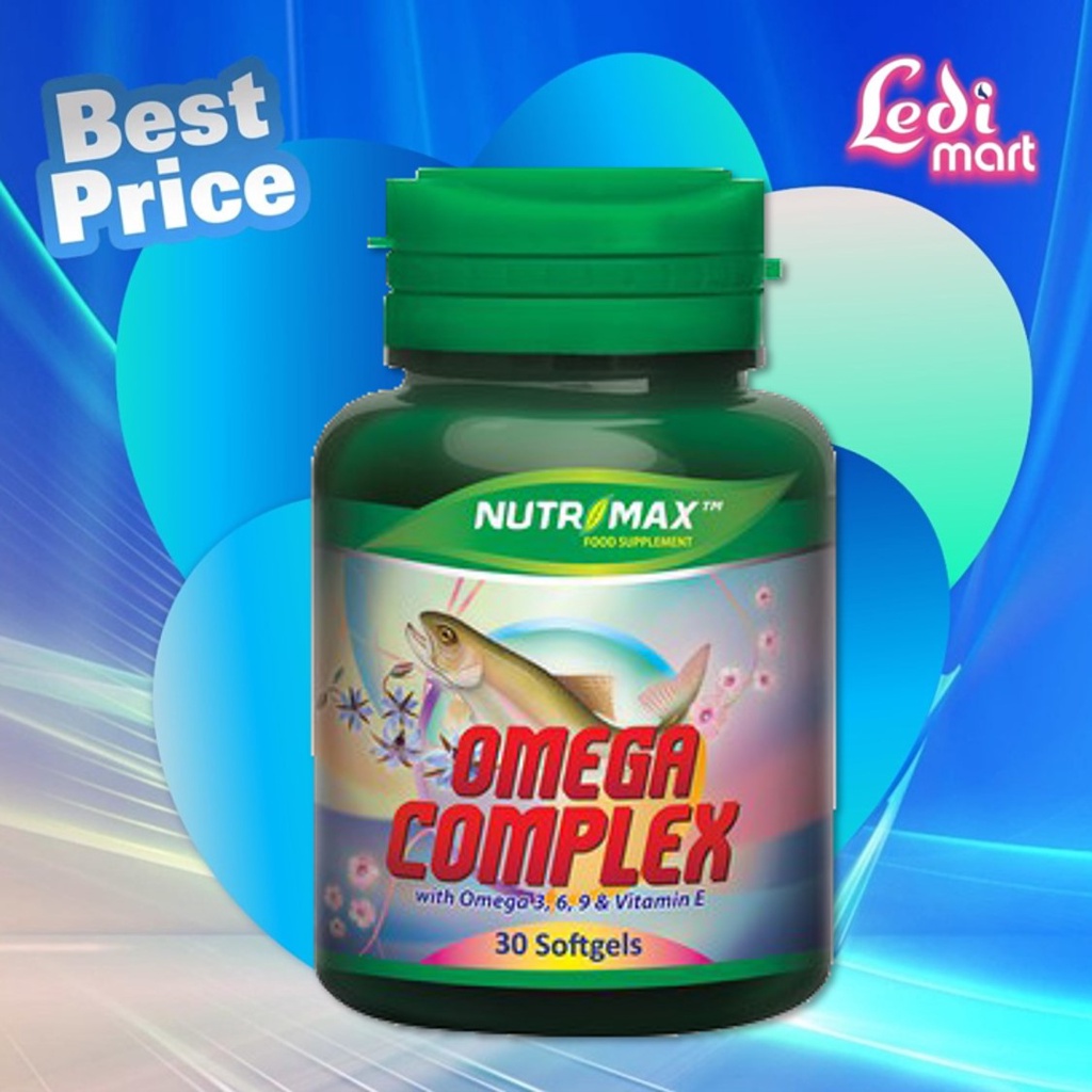 ORIGINAL Nutrimax Omega Complex 30s BPOM / Omega 3 Komplek / LEDI MART