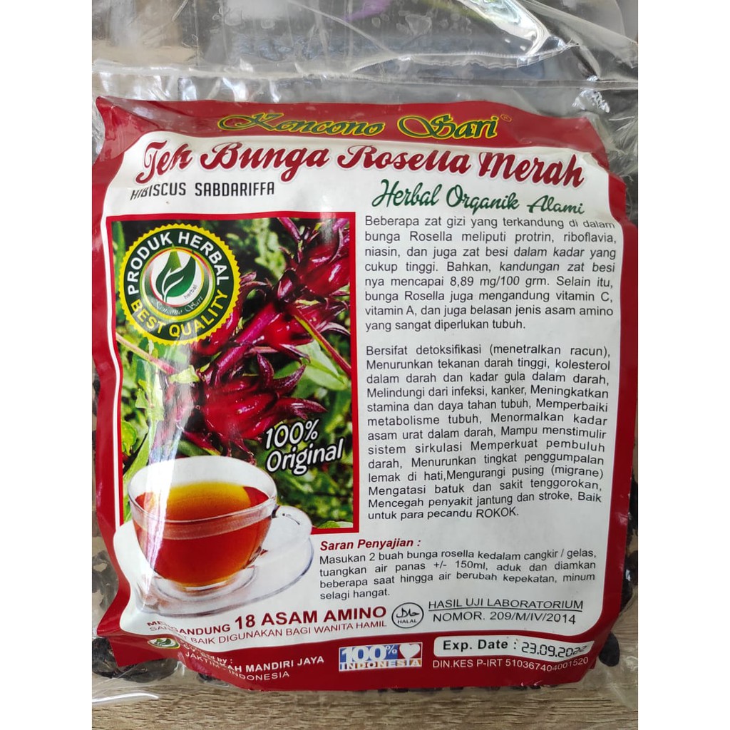 

Teh Bunga Rosella 100 gram Rosella Merah & Ungu