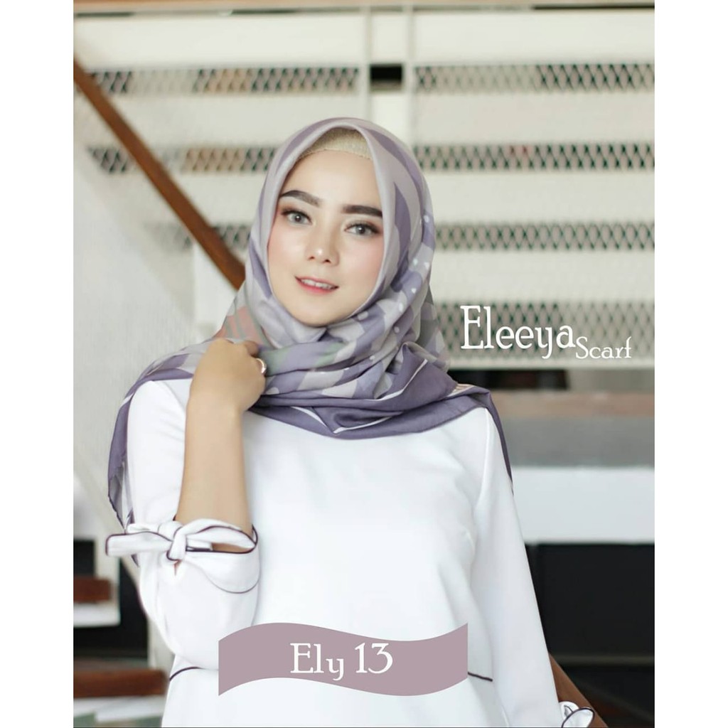 HIJAB SEGIEMPAT MOTIF ELY 13 II Eleeya Scarf