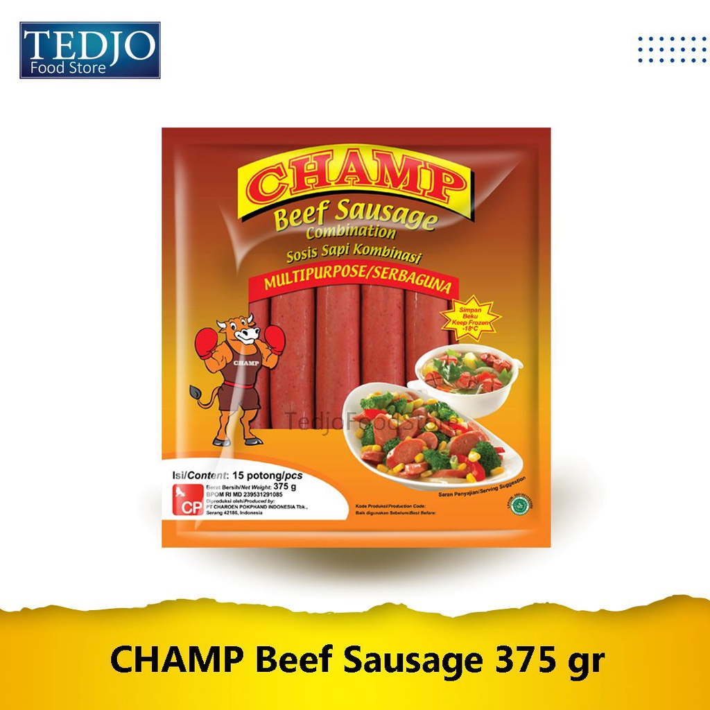 

CHAMP Beef Sausage 375 gr & 1 kg