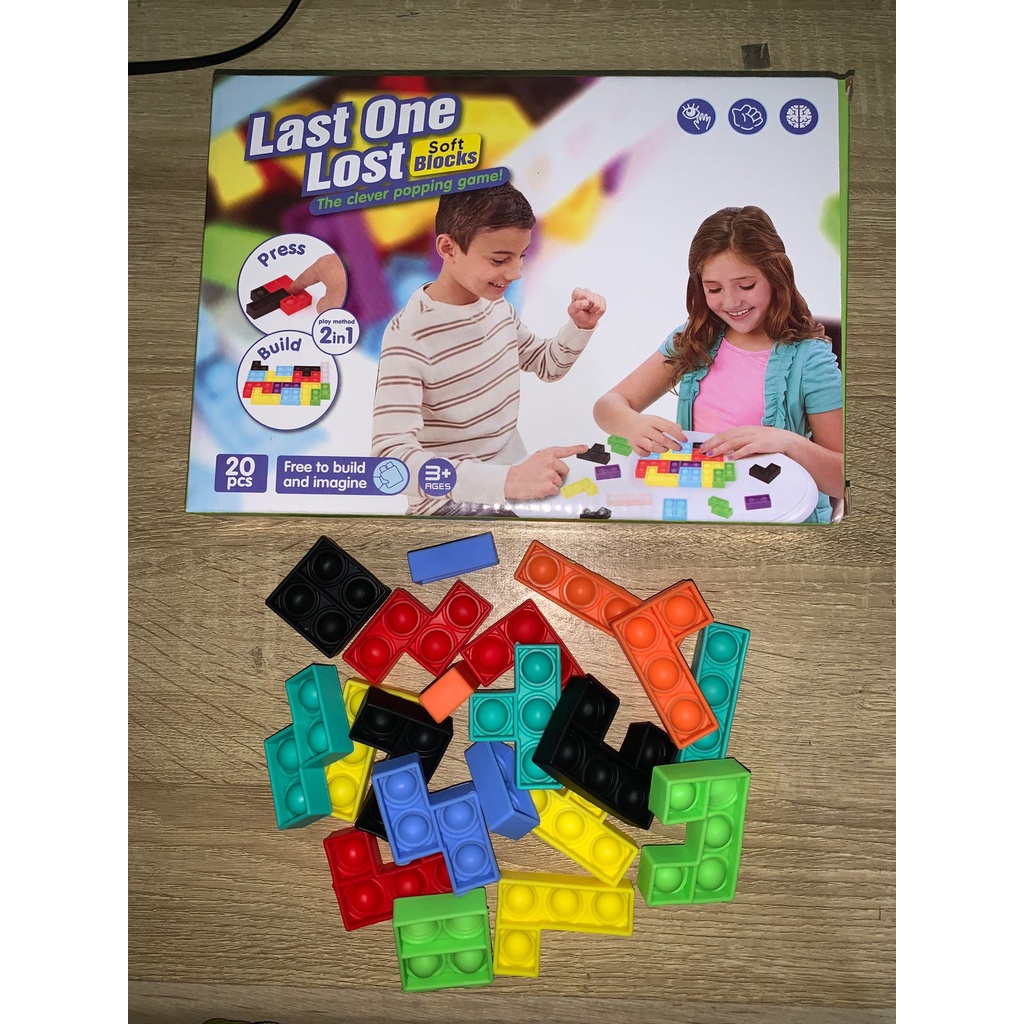 MUTIARATOYS Mainan Pop It Lost One Lost Puzzle Tetris 40 pcs No.321