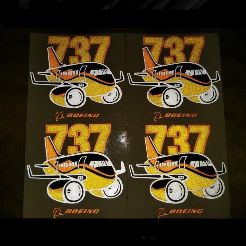 Sticker Stiker Cutting Boeing/The Airline Boeing/Pesawat Terbang/Boeing 737