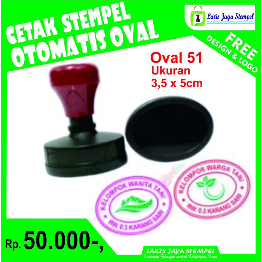 

cetak stempel oval