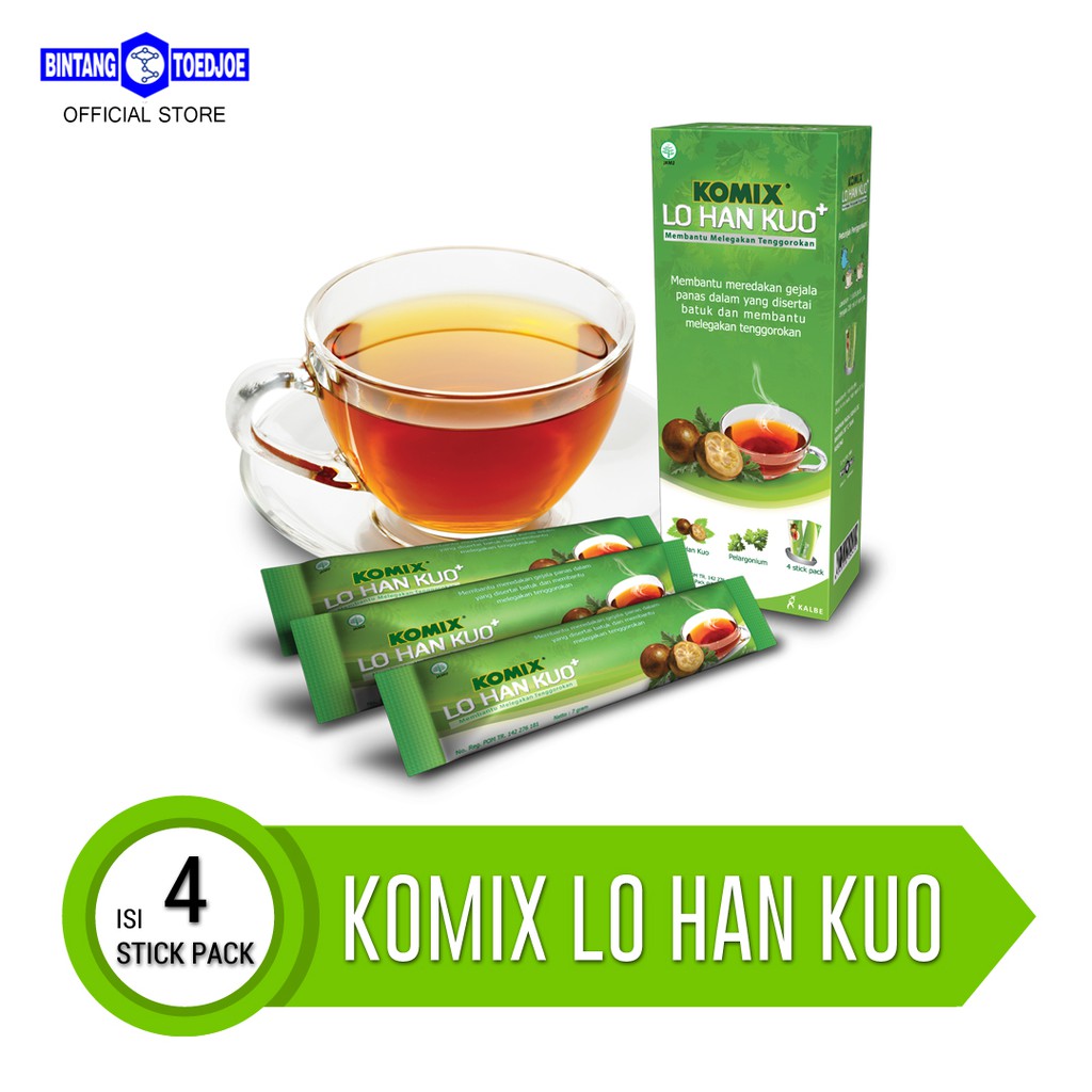 Komix Lo Han Kuo+ Isi 4 Stick Pack