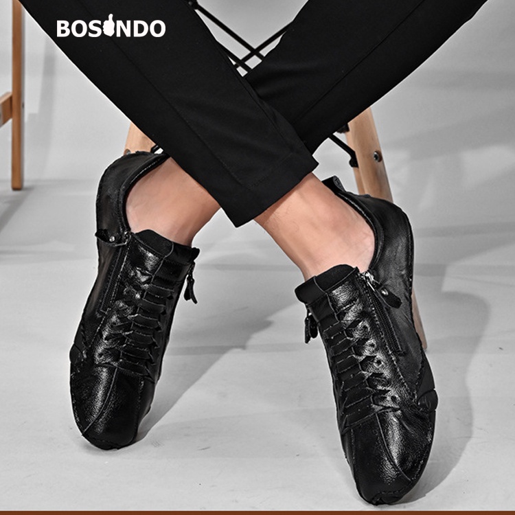 BOSINDO✔ B-13 Sepatu pantofel formal pria kulit sapi asli Type B13/Sepatu Pria Kasual ASLI IMPORT 100%Original-FREE BOX Merk BOSINDO ASLI-Bisa Bayar Ditempat[COD]