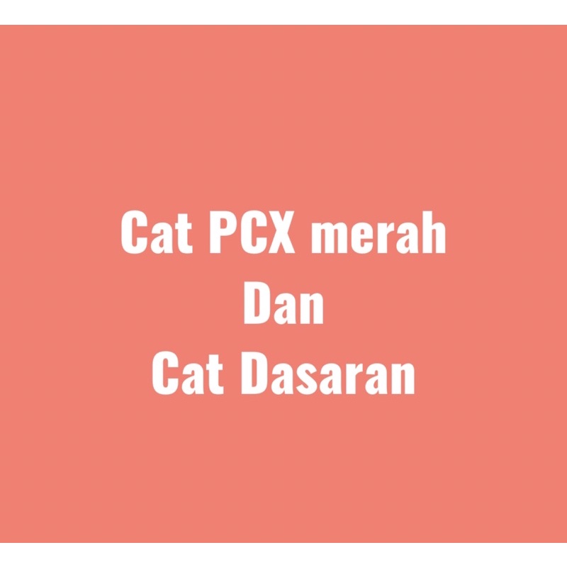 Cat PCX merah 160 (glossy) terbaru 2023