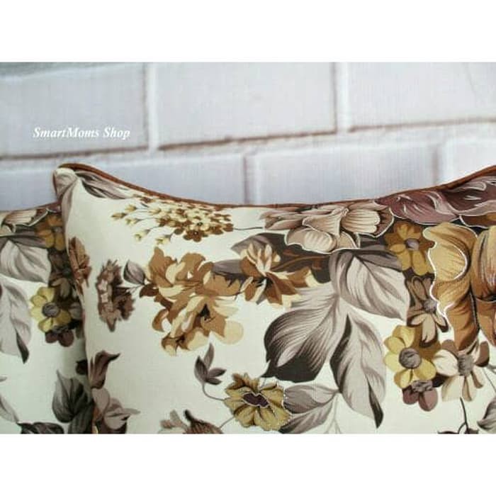 Promo Sarung bantal kursi set tamu sofa shabby chic minimalis coklat Limited