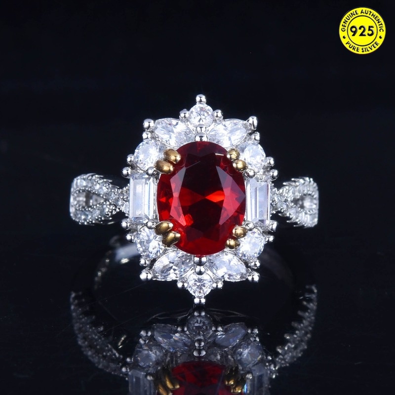 SEIKO Cincin Model Terbuka Desain 3 Karat Ruby Untuk Wanita