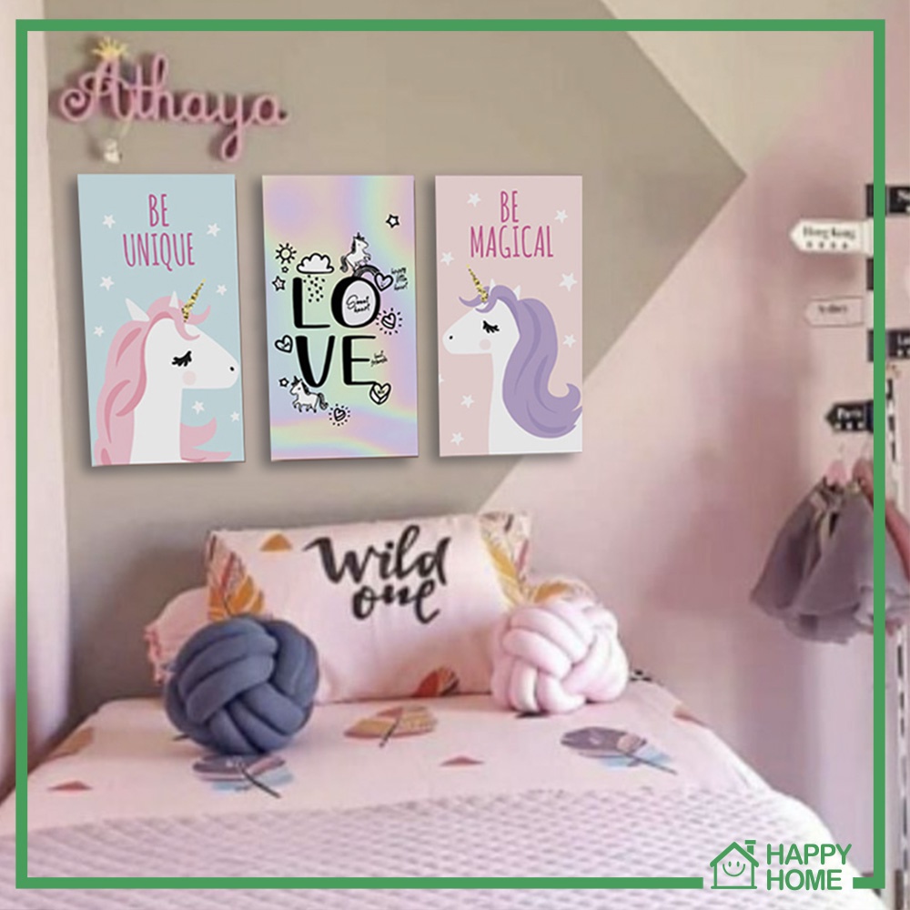 Hiasan dinding Kamar Anak Wall decor kuda pony Dekorasi kamar magical unicorn