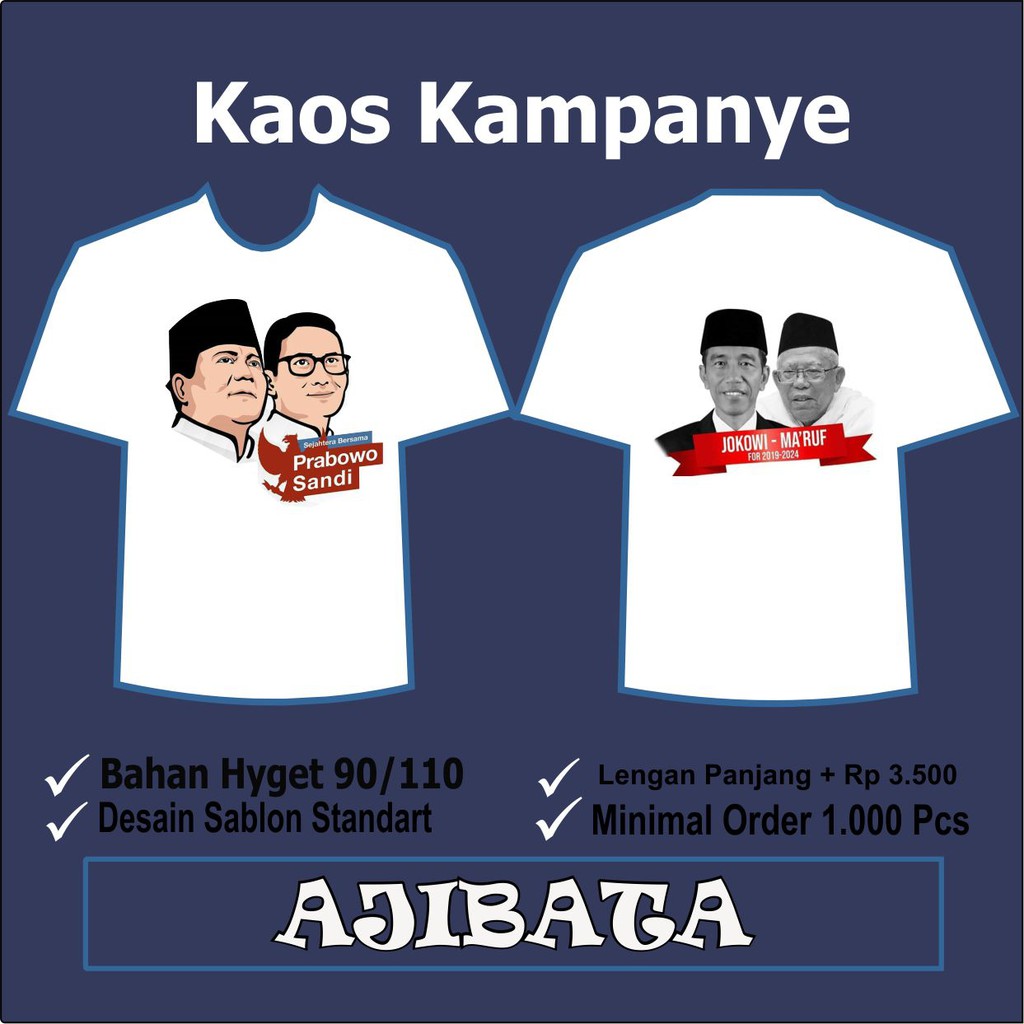 KAOS PARTAI MURAH Shopee Indonesia