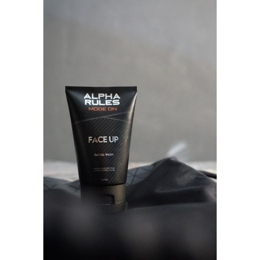 ALPHA RULES MODE ON FACIAL WASH SABUN CUCI MUKA PRIA 100ml ORIGINAL