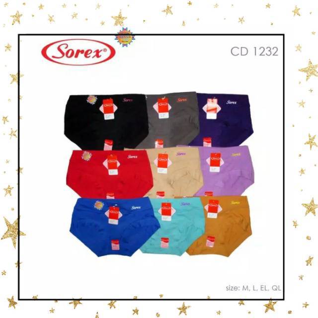 CD SOREX 1232 | Celana Dalam Wanita SOREX | CD Wanita Semi Boxer
