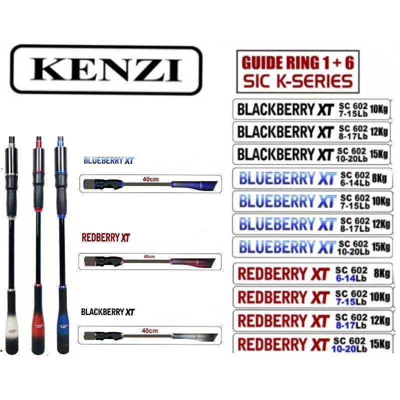 Joran Pancing Murah Kenzi Blueberry Red berry Black berry
