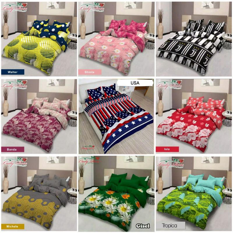 Bedcover Lady Rose Rumbai King