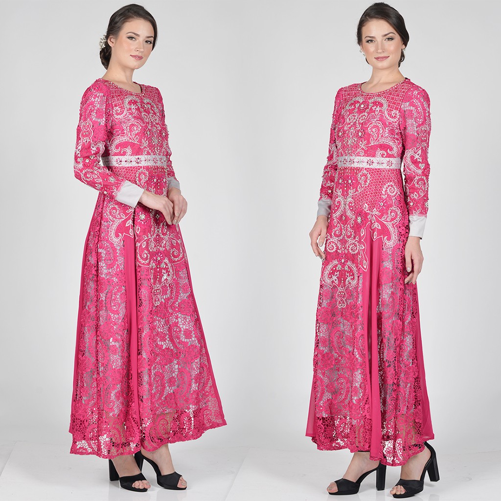 Bibiq Gamis Brokat Red 30445