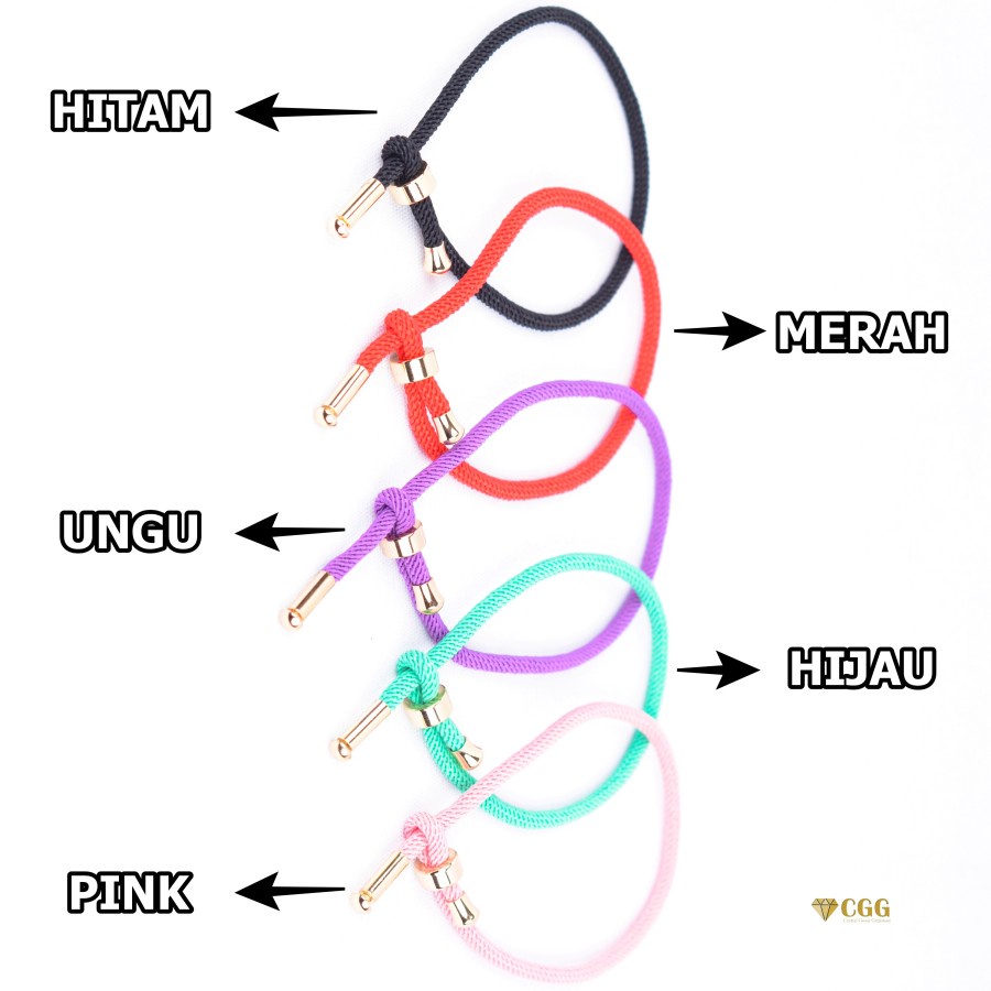 Gelang Tali Korea Polos Bangle Wanita