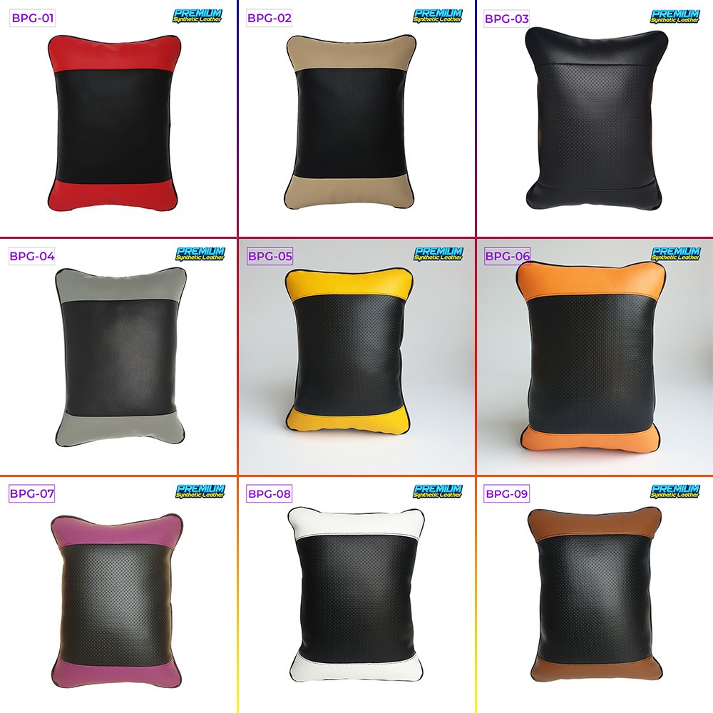 Bantal Mobil / Bantal Pinggang Bahan Kulit Sintetis