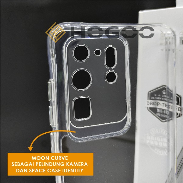 Case SPACE Military Samsung S10 S20 S21 S22 S23 PLUS S20 S21 S22 S23 ULTRA S21FE S20FE With Moon SPACE ORIGINAL and Pelindung Camera [PREMIUM] SPACE  CASE