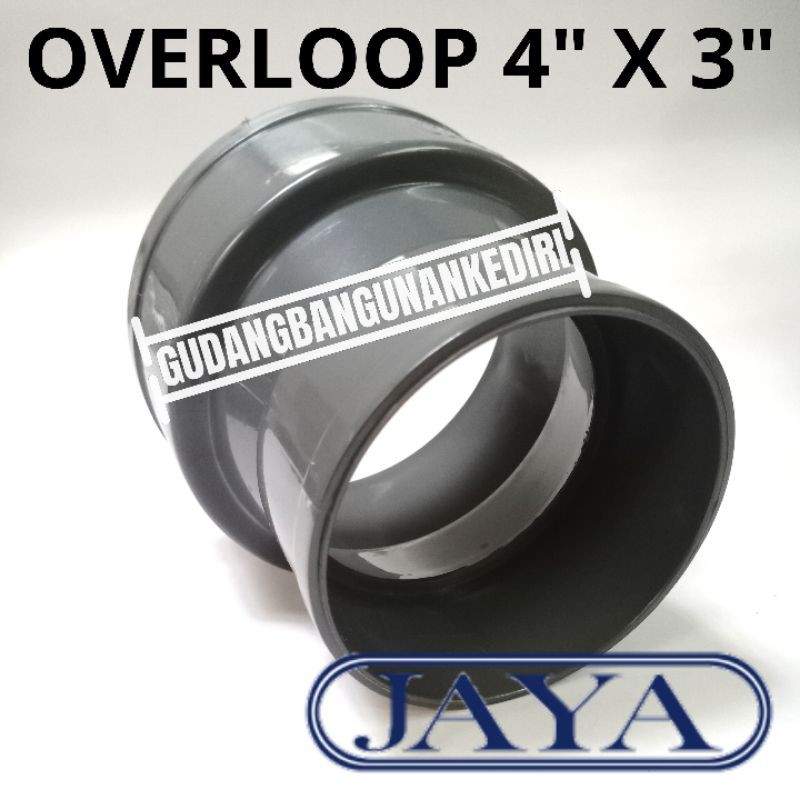 Overloop 4&quot; x 3&quot; sock 4&quot; x 3&quot; sok 4&quot; x 3&quot; verlop Perlop JAYA PVC