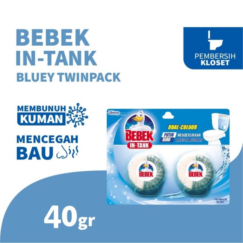 Bebek In Tank Twin Pack Bluey Pembersih Kloset 40 gr x 2 Pcs