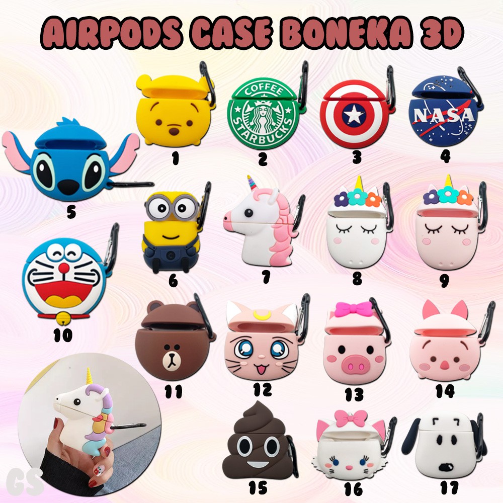 Casing Soft Case TPU Silikon untuk Apple airpods packing Cute airpods protective cover