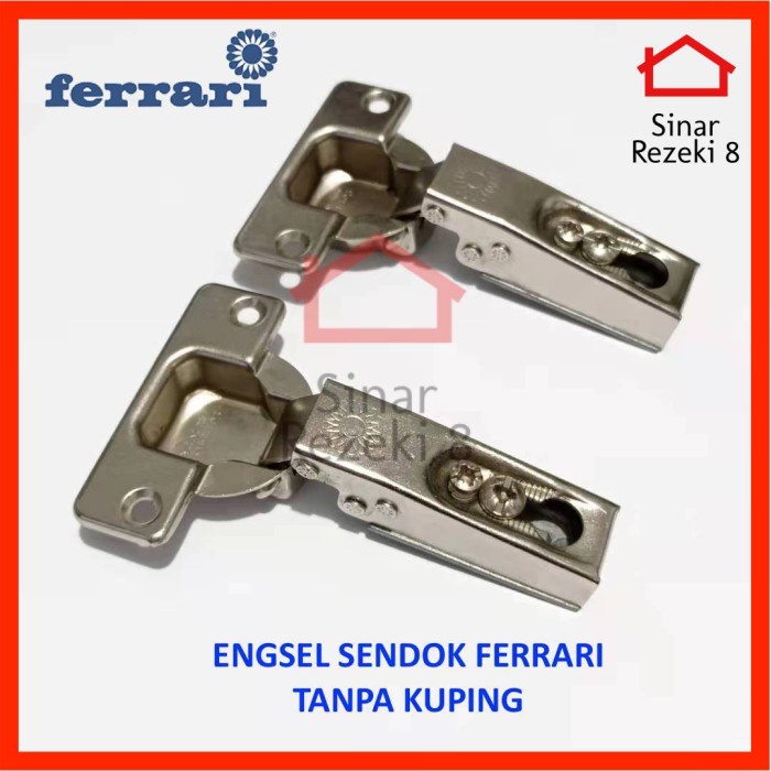Engsel Sendok Ferrari / Pintu Lemari Lurus setengah full bengkok [PIECE]