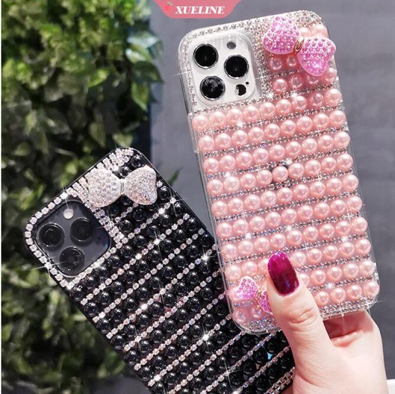 Iphone 7 Plus 8plus 6plus 6Splus XR 5S SE X XS Max Phone Case Luxury Pearl Phone Case Two-in-one Marble Pattern Soft Silicone Protective Cover Xueling