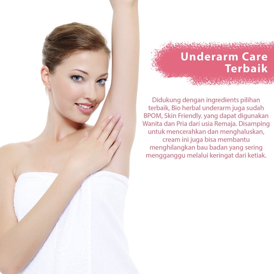 Krim Underarm Brightening / Pemutih Ketiak Selangkangan Badan dan Leher / Penghilang Bekas Luka