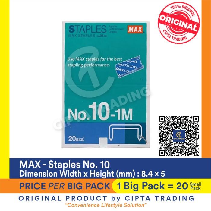 

Staples | Staples Max No 10 (Big Pack Of 20) Murah Baru