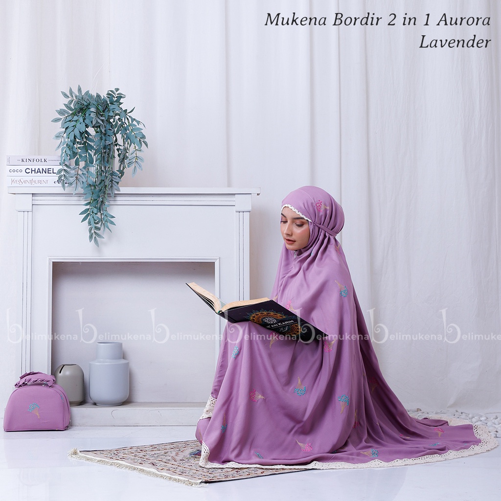 Mukena Dewasa Rayon Bordir 2in1 Aurora