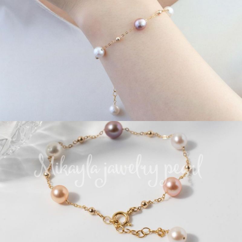 Gelang mutiara terbaru|Gelang mutiara kekinian|Gelang simpel mutiara lombok|Gelang mutiara asli|kado