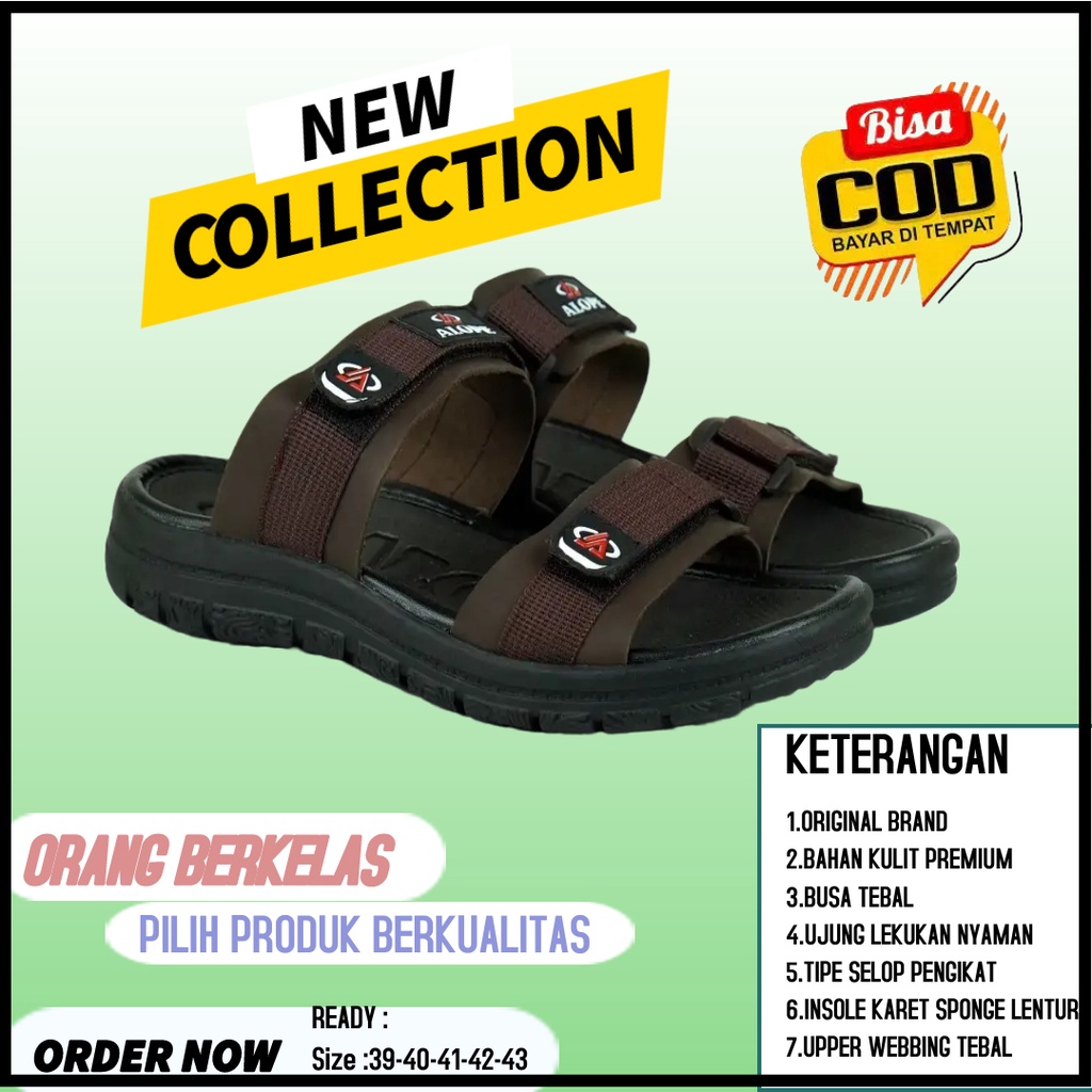 SENDAL SANDAL Sadal Polos Tali PRIA GUNUNG OUTDOR KEREN ORIGINAL SAMDAL SEMDAL SALDAL SEDAL SNDAL SE