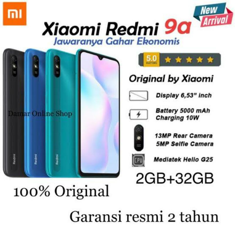 HP XIAOMI REDMI 9A RAM 2GB+32GB