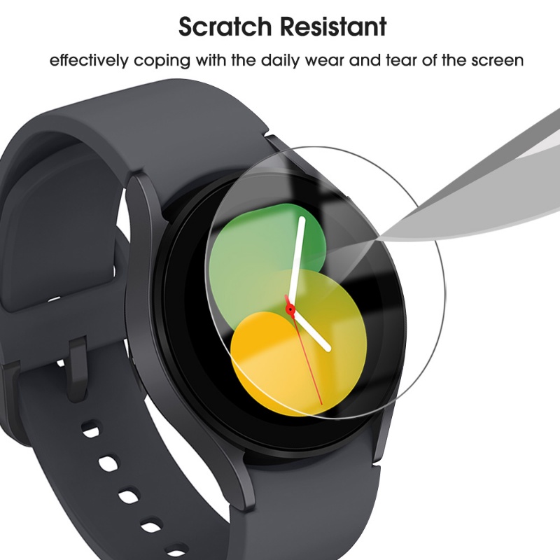 Pelindung Layar Tempered Glass HD Anti Gores Ultra Tipis 40 / 44MM Untuk Samsung Galaxy Watch 5