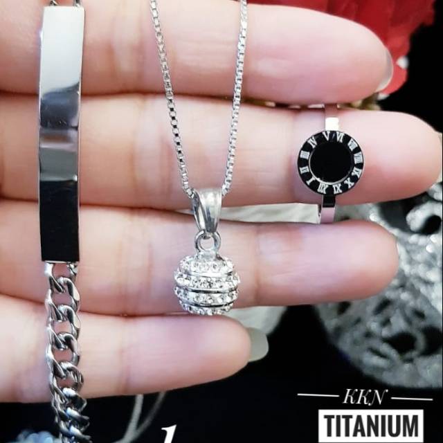 Titanium set perhiasan 1139k